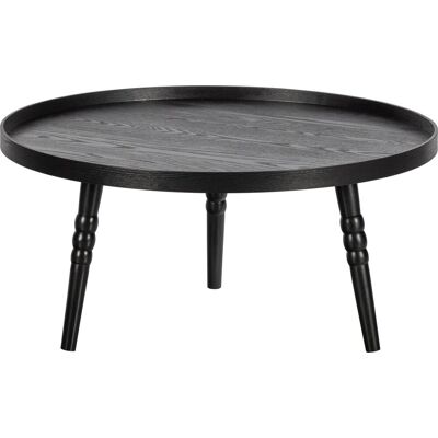 WOOOD ponto bijzettafel - hout - zwart - 36x75x75 WOOOD ponto bijzettafel - hout - zwart - 36x75x75