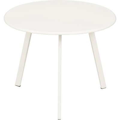 Mica Decorations seatle bijzettafel voor buiten - salontafel rond - plantentafel en koffietafel - h30 x ø38 cm - metaal - wit Mica Decorations seatle bijzettafel voor buiten - salontafel rond - plantentafel en koffietafel - h30 x ø38 cm - metaal - wit