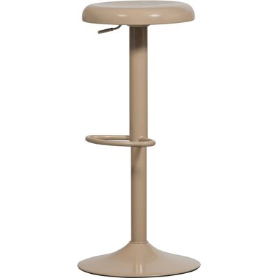 Woood Isaac - Verstelbare metalen barkruk - Beige Woood Isaac - Verstelbare metalen barkruk - Beige