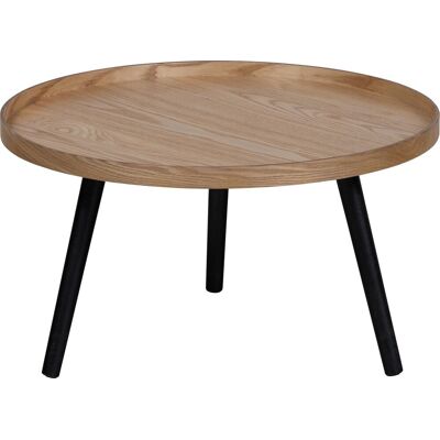 WOOOD mesa bijzettafel l - hout - naturel - 34xø60 WOOOD mesa bijzettafel l - hout - naturel - 34xø60