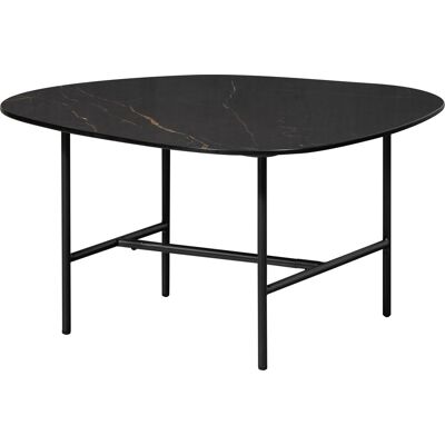WOOOD vajen salontafel - marmeren look - zwart - 38x70x70 WOOOD vajen salontafel - marmeren look - zwart - 38x70x70