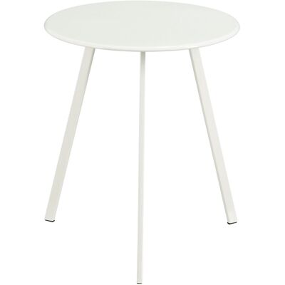 Mica Decorations M seatle bijzettafel voor buiten - salontafel rond - plantentafel en koffietafel - h45 x d38 cm - ijzer - wit Mica Decorations M seatle bijzettafel voor buiten - salontafel rond - plantentafel en koffietafel - h45 x d38 cm - ijzer - wit