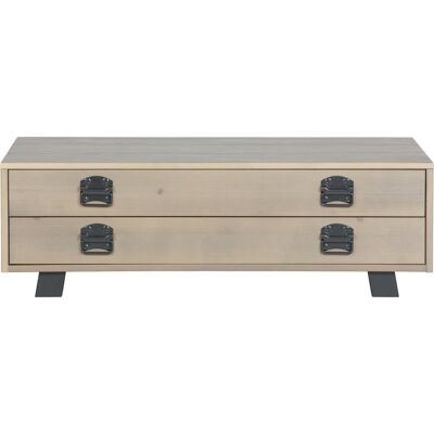 WOOOD derby salontafel - grenen - smoke - 35x110x62 WOOOD derby salontafel - grenen - smoke - 35x110x62