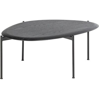 WOOOD kota salontafel - mdf/fineer - zwart - 36x92x68 WOOOD kota salontafel - mdf/fineer - zwart - 36x92x68
