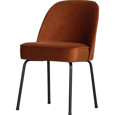 WOOOD vogue eetkamerstoel - polyester - roest - 83x50x57 WOOOD vogue eetkamerstoel - polyester - roest - 83x50x57