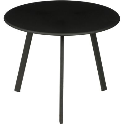 Mica Decorations seatle bijzettafel voor buiten - salontafel rond - plantentafel en koffietafel - h30 x ø38 cm - metaal - zwart Mica Decorations seatle bijzettafel voor buiten - salontafel rond - plantentafel en koffietafel - h30 x ø38 cm - metaal - zwart