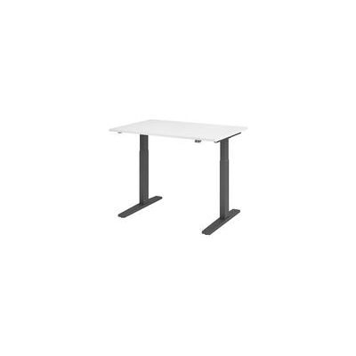 HAMMERBACHER Elektrisch verstelbaar bureau - Wit, 120x80cm HAMMERBACHER Elektrisch verstelbaar bureau - Wit, 120x80cm
