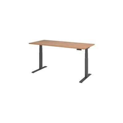 HAMMERBACHER Elektrische hoogteverstelbare bureau - Walnoot - 180x80 cm HAMMERBACHER Elektrische hoogteverstelbare bureau - Walnoot - 180x80 cm