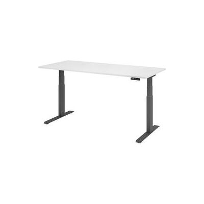 HAMMERBACHER Zit-stand bureau - Elektrisch, Wit, Grijs - 180x80cm HAMMERBACHER Zit-stand bureau - Elektrisch, Wit, Grijs - 180x80cm