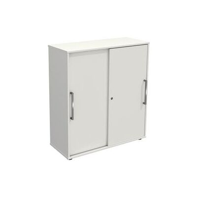 Kerkmann Wit Schuifdeurkast - 2 Legborden, 100x40x111cm Kerkmann Wit Schuifdeurkast - 2 Legborden, 100x40x111cm