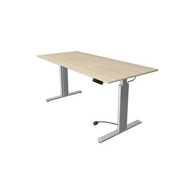 Kerkmann Move 3 Elektrisch verstelbaar bureau - Zilver/eiken Kerkmann Move 3 Elektrisch verstelbaar bureau - Zilver/eiken