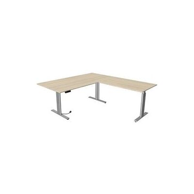 Kerkmann Move 3 Elektrisch verstelbaar Zit/Sta Bureau L-Vorm Zilver 200x100cm Kerkmann Move 3 Elektrisch verstelbaar Zit/Sta Bureau L-Vorm Zilver 200x100cm