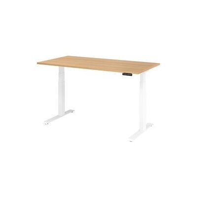 Hammerbacher Elektrisch Zit- en Sta- Bureau - 160x80cm, Wit Hammerbacher Elektrisch Zit- en Sta- Bureau - 160x80cm, Wit