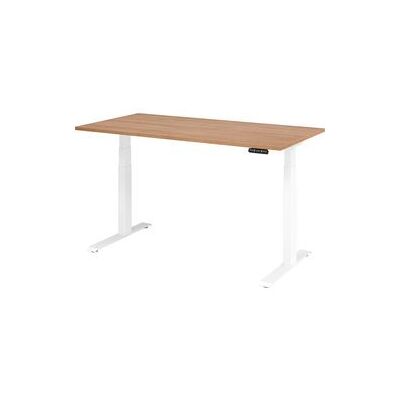 HAMMERBACHER Verstelbare Bureau Walnoot - Ergonomische Zit-Sta Oplossing HAMMERBACHER Verstelbare Bureau Walnoot - Ergonomische Zit-Sta Oplossing