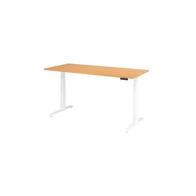 Hammerbacher Zit-Sta Bureau - Elektrisch Verstelbaar Wit 180x80 cm Hammerbacher Zit-Sta Bureau - Elektrisch Verstelbaar Wit 180x80 cm