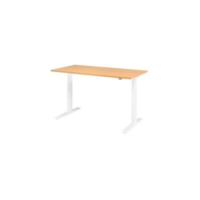 HAMMERBACHER XMKA16 Elektrisch hoogteverstelbaar bureau - Eiken rechthoekig - Wit C-vormig onderstel HAMMERBACHER XMKA16 Elektrisch hoogteverstelbaar bureau - Eiken rechthoekig - Wit C-vormig onderstel