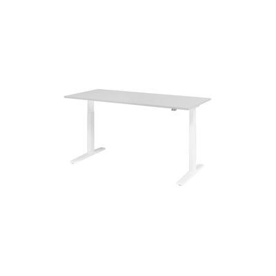 HAMMERBACHER Elektrisch Zit-Sta Bureau - Lichtgrijs, 180x80cm HAMMERBACHER Elektrisch Zit-Sta Bureau - Lichtgrijs, 180x80cm