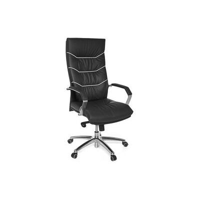 Amstyle Bureaustoel Zwart Leer - Verstelbare Ergonomische Stoel Amstyle Bureaustoel Zwart Leer - Verstelbare Ergonomische Stoel