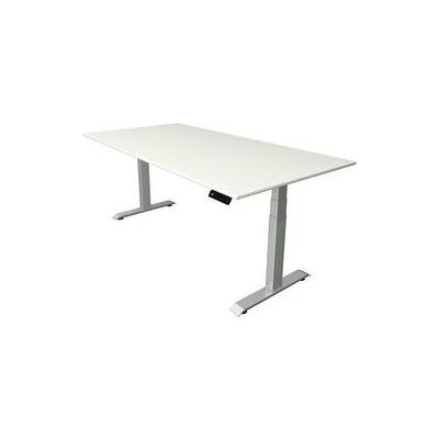Kerkmann Move 4 Elektrisch Zit/Sta Bureau - Wit & Zilver, 200x100cm Kerkmann Move 4 Elektrisch Zit/Sta Bureau - Wit & Zilver, 200x100cm