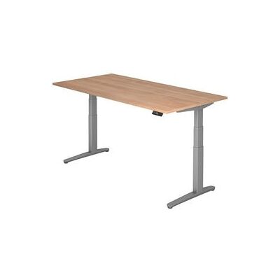 HAMMERBACHER Elektrisch Zit-Sta Bureau Walnoot 200x100 HAMMERBACHER Elektrisch Zit-Sta Bureau Walnoot 200x100