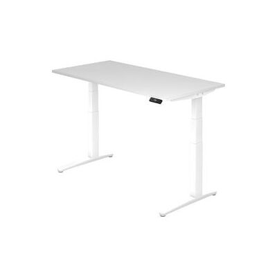 HAMMERBACHER Elektrisch verstelbaar bureau - Wit - 160x80 cm HAMMERBACHER Elektrisch verstelbaar bureau - Wit - 160x80 cm