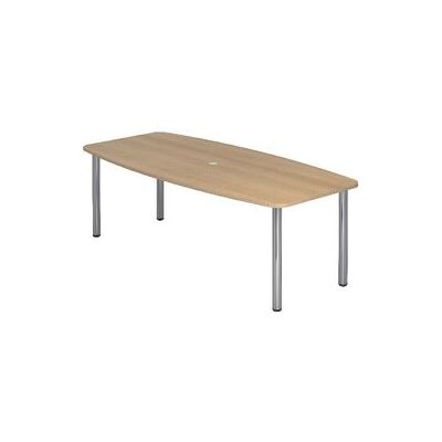 Hammerbacher Conferentietafel KT22C Eik - Verstelbaar, Chroomframe - 220x103x72-74cm Hammerbacher Conferentietafel KT22C Eik - Verstelbaar, Chroomframe - 220x103x72-74cm