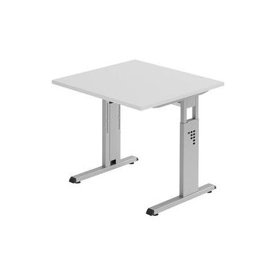 Kaiserkraft Fino - Verstelbaar C-bureau 800x800mm - Lichtgrijs Kaiserkraft Fino - Verstelbaar C-bureau 800x800mm - Lichtgrijs