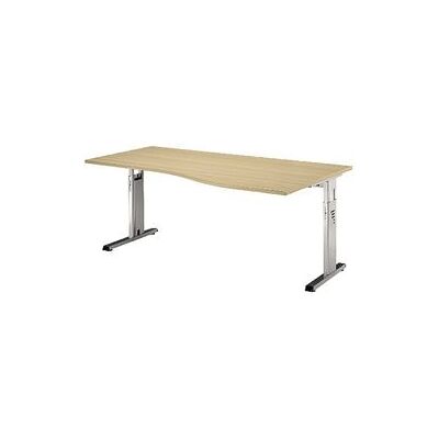 HAMMERBACHER Brandeo in hoogte verstelbare beukenbureau - Bureau HAMMERBACHER Brandeo in hoogte verstelbare beukenbureau - Bureau