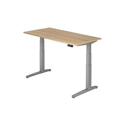HAMMERBACHER Elektrische zit-sta bureau 160x80cm Eiken HAMMERBACHER Elektrische zit-sta bureau 160x80cm Eiken