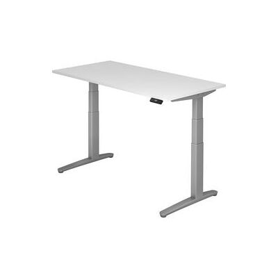 HAMMERBACHER Elektrisch verstelbaar bureau - Wit, 160x80 cm HAMMERBACHER Elektrisch verstelbaar bureau - Wit, 160x80 cm