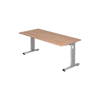 HAMMERBACHER Nussbaum Verstelbaar Zit/Sta Bureau - 180x80cm HAMMERBACHER Nussbaum Verstelbaar Zit/Sta Bureau - 180x80cm