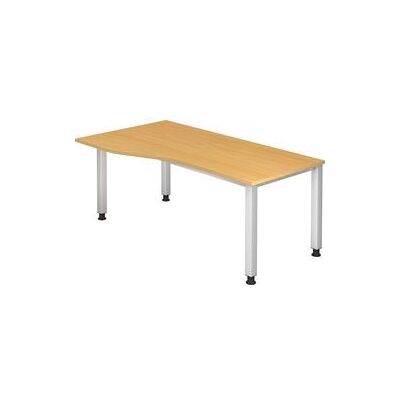 QS18 hoogteverstelbare trapezischreibtisch - Zilver QS18 hoogteverstelbare trapezischreibtisch - Zilver