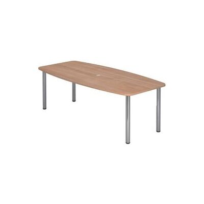 Hammerbacher Vergadertafel KT22C Walnoot - In hoogte verstelbaar Hammerbacher Vergadertafel KT22C Walnoot - In hoogte verstelbaar