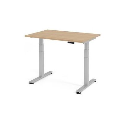 HAMMERBACHER Elektrisch Zit-Sta Desk - FSC Eik, 120x80 cm HAMMERBACHER Elektrisch Zit-Sta Desk - FSC Eik, 120x80 cm