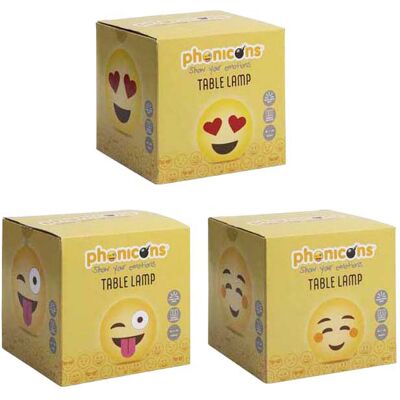 Creative Craft Group Tafellamp funny faces - 14,5 cm Multi kleuren Creative Craft Group Tafellamp funny faces - 14,5 cm Multi kleuren