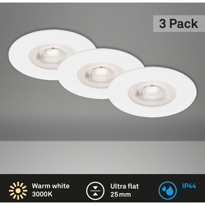 BRILONER LED inbouwlamp - 9cm, 5W - Binnenverlichting BRILONER LED inbouwlamp - 9cm, 5W - Binnenverlichting