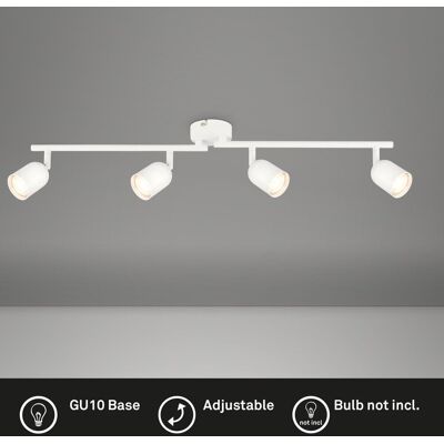Briloner Contemporain Tabo - Verstelbare metalen spotlight - 78,5cm - Wit Briloner Contemporain Tabo - Verstelbare metalen spotlight - 78,5cm - Wit