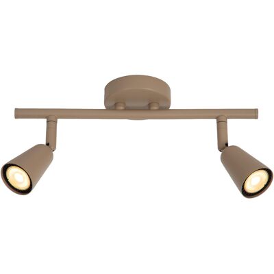 Lucide tiana - wandspot / wandlamp - 2xgu10 - taupe essential Lucide tiana - wandspot / wandlamp - 2xgu10 - taupe essential