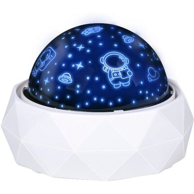 Grundig sterrenprojector kinderen - nachtlamp met kleurverandering en rotatie - projector met sterren en astronauten - usb-c oplaadbaar - witte behuizing Wit Grundig sterrenprojector kinderen - nachtlamp met kleurverandering en rotatie - projector met sterren en astronauten - usb-c oplaadbaar - witte behuizing Wit