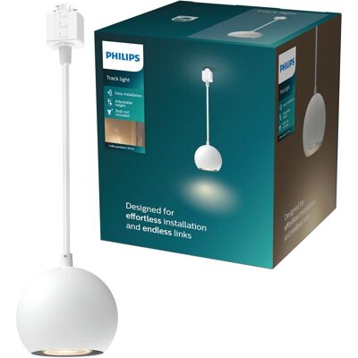 LED Philips easylink colby - hanglamp - gu10 fitting - maximaal wattage: 7w - wit - railverlichting LED Philips easylink colby - hanglamp - gu10 fitting - maximaal wattage: 7w - wit - railverlichting