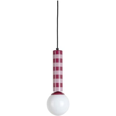 Leitmotiv hanglamp rayado - paars - 12x12x38cm - modern - hanglampen eetkamer, slaapkamer, woonkamer Leitmotiv hanglamp rayado - paars - 12x12x38cm - modern - hanglampen eetkamer, slaapkamer, woonkamer