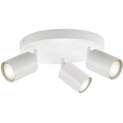 Integral plafondspot siena mat wit rond voor 3x gu10 lamp (niet meegeleverd) 3x gu10 Integral plafondspot siena mat wit rond voor 3x gu10 lamp (niet meegeleverd) 3x gu10