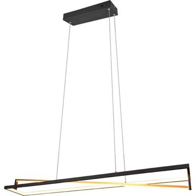 Trio Lighting - Edge 35W LED Hanglamp - Zwart Trio Lighting - Edge 35W LED Hanglamp - Zwart