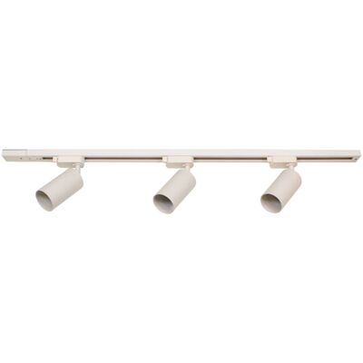 Integral 1 meter 1-fase railset wit inclusief 3x gu10 spots (excl. lichtbron) met eindkap 3 x gu10 Integral 1 meter 1-fase railset wit inclusief 3x gu10 spots (excl. lichtbron) met eindkap 3 x gu10