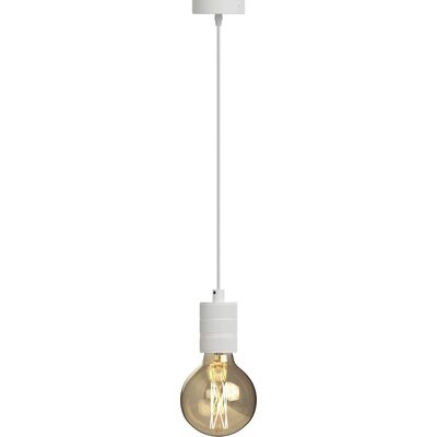 Calex Retro Hanglamp - Industrieel Design - E27 - Wit - Excl. Lichtbron Calex Retro Hanglamp - Industrieel Design - E27 - Wit - Excl. Lichtbron