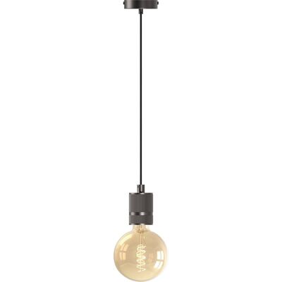 Calex retro pendel - industrieel hanglamp - e27 fitting - grijs - excl. lichtbron Calex retro pendel - industrieel hanglamp - e27 fitting - grijs - excl. lichtbron
