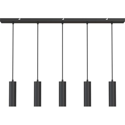 Calex hanglamp - gu10 - 5-lichts - plafondlamp - mat zwart - eetkamer - keuken - eettafel - excl. lichtbron Calex hanglamp - gu10 - 5-lichts - plafondlamp - mat zwart - eetkamer - keuken - eettafel - excl. lichtbron