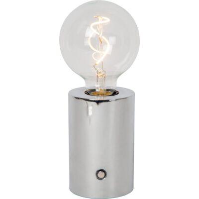 Lucide VIVO - Oplaadbare Tafellamp - Dimbare LED - Ø 8cm - Chroom Lucide VIVO - Oplaadbare Tafellamp - Dimbare LED - Ø 8cm - Chroom