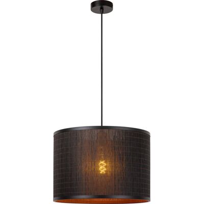 Lucide tagalog - hanglamp - ø 40 cm - 1xe27 - zwart - japandi Lucide tagalog - hanglamp - ø 40 cm - 1xe27 - zwart - japandi