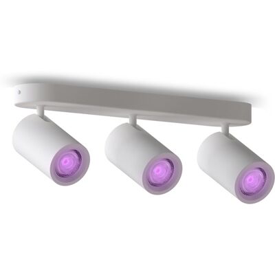Calex smart plafondlamp - 3-lichts - slimme opbouwspot - ovaal - wit Calex smart plafondlamp - 3-lichts - slimme opbouwspot - ovaal - wit